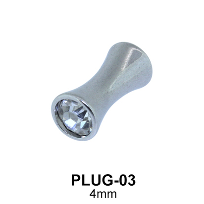 Shiny Rhinestone Basic Plug PLUG-03